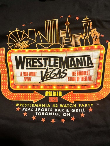 Shirt wrestlemania vegas - t-shirt,